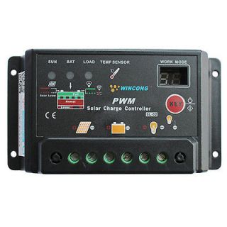 30A PWM 12V 24V Solar Charge Controller System Protection Regulator 