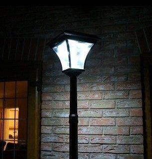 Solar Lamp Post 2nd Generation 4 Super Bright LEDs Light Post Post 