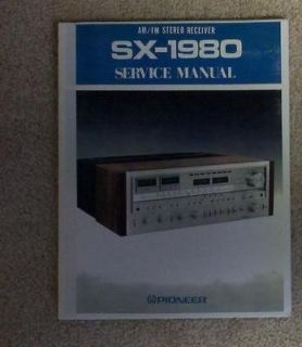 Newly listed Pioneer SX 1980 Service Manual w/Schematics  
