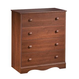 south shore heavenly 4 drawer chest royal cherry ships free