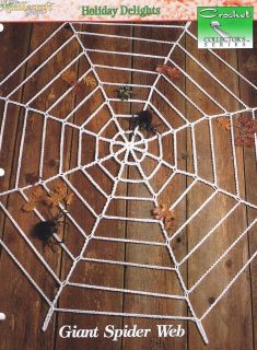 Giant Spider Web Needlecraft Crochet Pattern Instructions