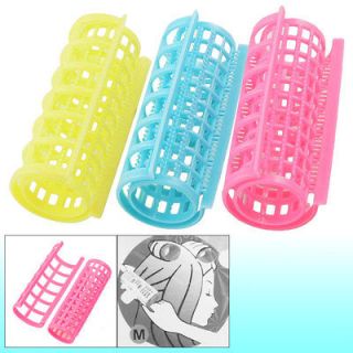 Pcs Assorted Color Plastic Hair Styling Tool Roller Curlers Clips