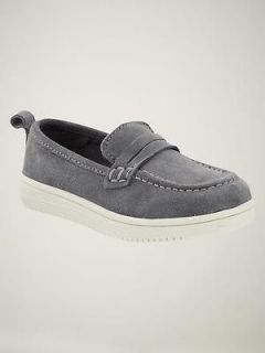GAP~BOYS CHASING SPRING GRAY SUEDE PENNY LOAFERS SHOES~11~NEW