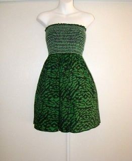 BLACK AND GREEN PLUS SIZE NATURE PRINT CAMO SMOCKED SUMMER MAXI DRESS 