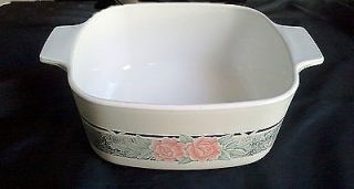 Corning Ware Dishes Corelle Silk & Roses 1.5 Ltr. Casserole a 1 1/2 8