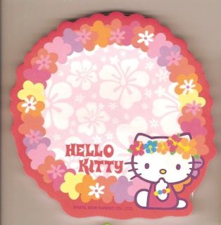 sanrio hello kitty sticky notes hawaii haku lei time left