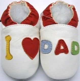 Mini Shoezoo i love my Dad 6 12 m soft sole leather baby shoes