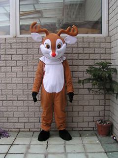 brand new lovely reindeer mascot costume deer all size