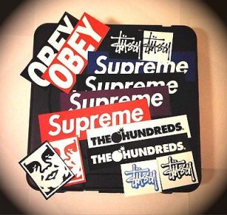 Supreme Obey Stussy The Hundreds 14 x Stickers Lot Box Logo Giant 