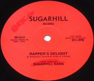 Sugarhill Gang Rappers Delight 1979 Original RED LABEL OLD SCHOOL 