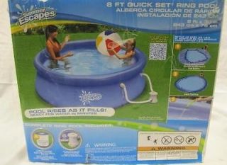 Summer Escapes Quick Set Swimming Easy Ring Pool 8 x 30 inch