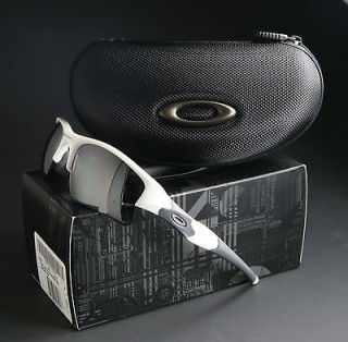 oakley flak jacket xlj sunglasses polished white black iridium lenses 