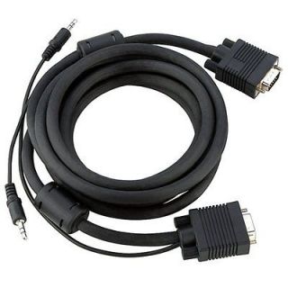 10 ft VGA / SVGA / UXGA Male to Male Monitor Cable with 3.5mm Audio by 