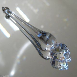 Swarovski Crystal Round Tip Wand Icicle Prism Ornament, 75mm, Logo