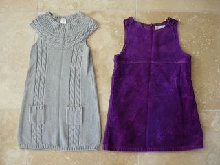 Lot of 2 Girls SONOMA & TARGET Dresses   Purple & Gray   Size 6