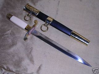 RUSSIAN NAVAL SWORD DAGGER KNIFE W/ SHEATH CASE military NR