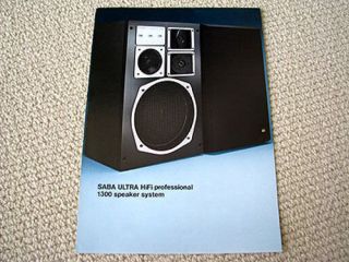 saba model 1300 speaker brochure catalogue from canada time left