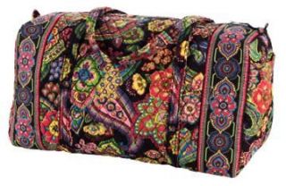 vera bradley large duffel bag symphony in hue color new