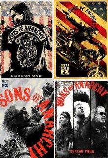 Sons of Anarchy 1 4 The Complete DVD Set Seasons 1,2,3,4 NEW