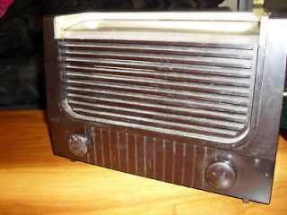 vintage rca victor tube radio bakelite  34
