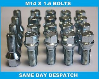 20 X M14X1.5 TAPERED ALLOY WHEEL BOLTS FIT AUDI S4 RS4 S5 RS5 S6 RS6