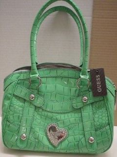 GUESS LOGO Oceanfront Green Shoulder Purse Handbag Bag NWT Gift