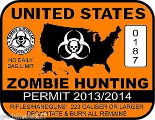   Permit Decal  4  outbreak response team killer vehicle sticker