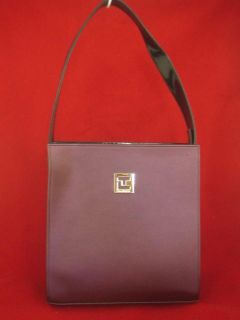 ted lapidus burgundy textured composition new medium shoulder tote 