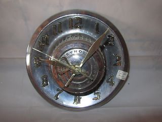 vintage chevy corvette hub cap clock 1966 1976 time left