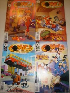 COMICS & STORIES SET 1 2 3 4 TEX AVERY DROOPY WOLF RED