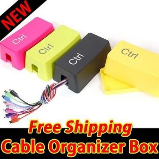 Cable Organizer Yellow CRLT Rectangle Shape Wire New Antidust Box 