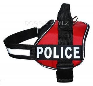 POLICE Nylon Dog Harness Schutzhund K9 Professional Working Protection 