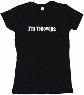 Tebowing Womens Tee Shirt Pick Size Small XXL + 7 Colors S/S & L 