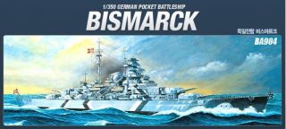 JJHOBBY] 1/350 GERMAN BATTLESHIP BISMARCK Academy Model Kits