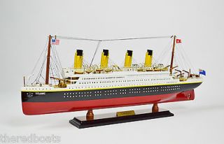 titanic 24 wooden model ship ready to display  22 50 13 