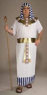   egyptian king tut gold white costume xl   xxl mens plus size toga