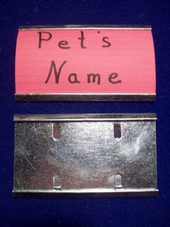 12 5 cage name plate holder rabbit ferret wholesale time
