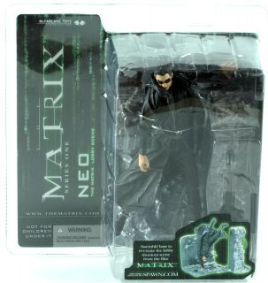 2003 McFarlane Toys The Matrix Movie Neo Lobby Scene Action Figure 
