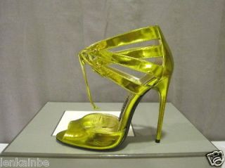 tom ford metallic ankle strap sandals shoes 37 5 7 5