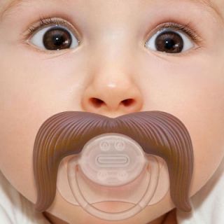 Stachifier Mustache Pacifier   The Cowboy Funny Moustache Baby Dummy 