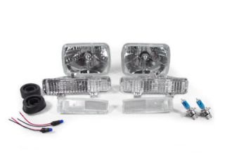 1982 1993 CHEVY S10 PICKUP TRUCK CRYSTAL CLEAR HEADLIGHTS + CORNER 