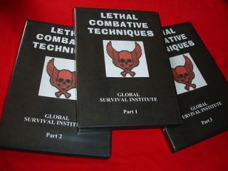   COMBATIVE TECHNIQUES   GSI Training 3 DVD Defense Personal Security