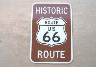   Route US 66 Highway Real Metal Reflective Road Street Sign N/R