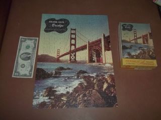   1948 Golden Gate Bridge Color Photo Puzzle Jaymar Pictorial America