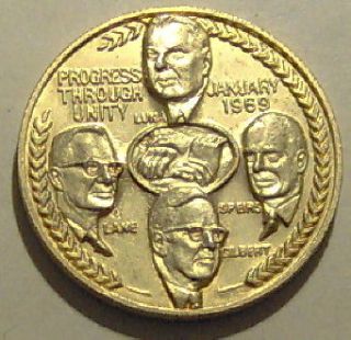 1969 united transportation union utu progress token 