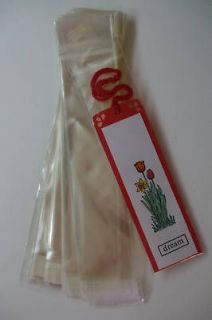   Clear Cello Bag Envelopes 2x 8 for Bookmarks, Candy Canes , Treats
