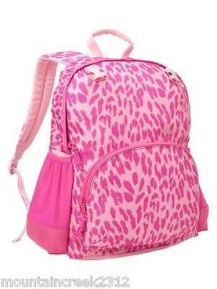 nwt gap kids girls leopard print junior backpack pink new