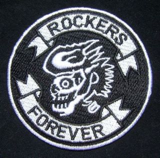 rockers forever cafe racer 59 ace triumph biker patch time