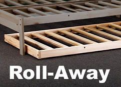 new roll away trundle full size hardwood bed frame fits