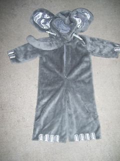   Kids Elephant Costume, 2T, Grey full costume with hood, tuck, trunk